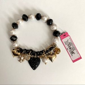 Betsey Johnson Iconic Black Heart Stretch